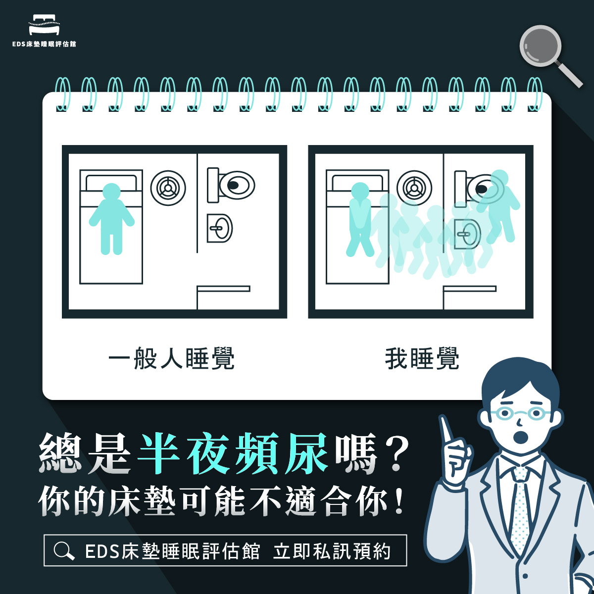 EDS床墊,評估,測量,物理治療,整脊,整復,三峽,北大,樹林,土城,板橋,鶯歌,桃園,新北,重劃區,新莊,台北,大溪,八德,龜山,中壢,林口,中和,永和,新店,內湖,五股,三重,蘆洲,八里,淡水,北投